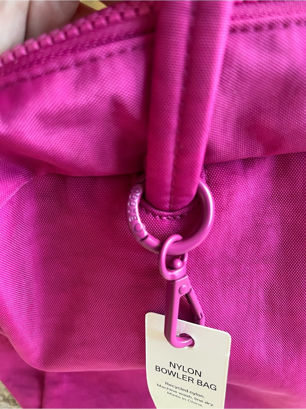 BAGGU Deep Fuchsia Bowler Bag BNWT - Picture 13 of 15